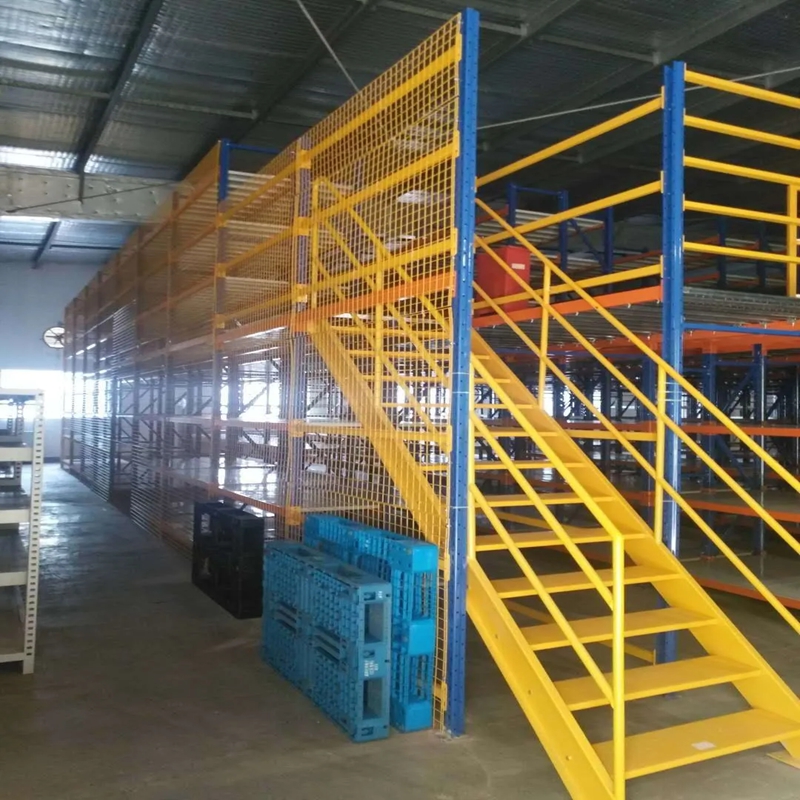 Adjustable Selective Storage Rack Durable Anti-Rust Steel Mezzanine Warehouse Rack/Floors Optimal Metal Storage Solutions