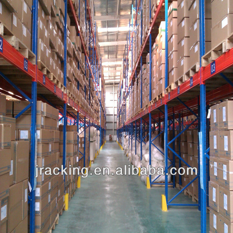 Jracking Metal Q355B 50mm Pitch EURO Pallet Rack Common Usage In Various Industry Warehouses