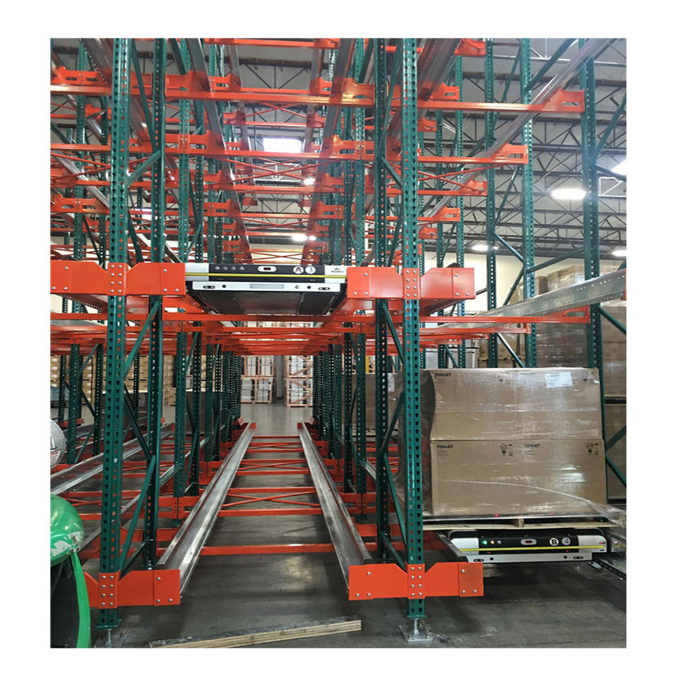 Radio Shuttle Electric Mobile Pallet Rack Warehouse Storage Radio Shuttle Racks