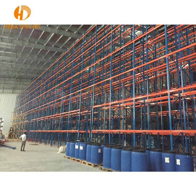 1000-4000kg Load Heavy Duty Warehouse Racking System Strong Load-bearing Steel Pallet Rack Shelves for Factory Storage