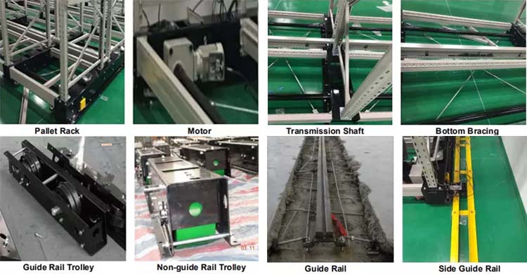 Electric Mobile Rack Technical Diagram