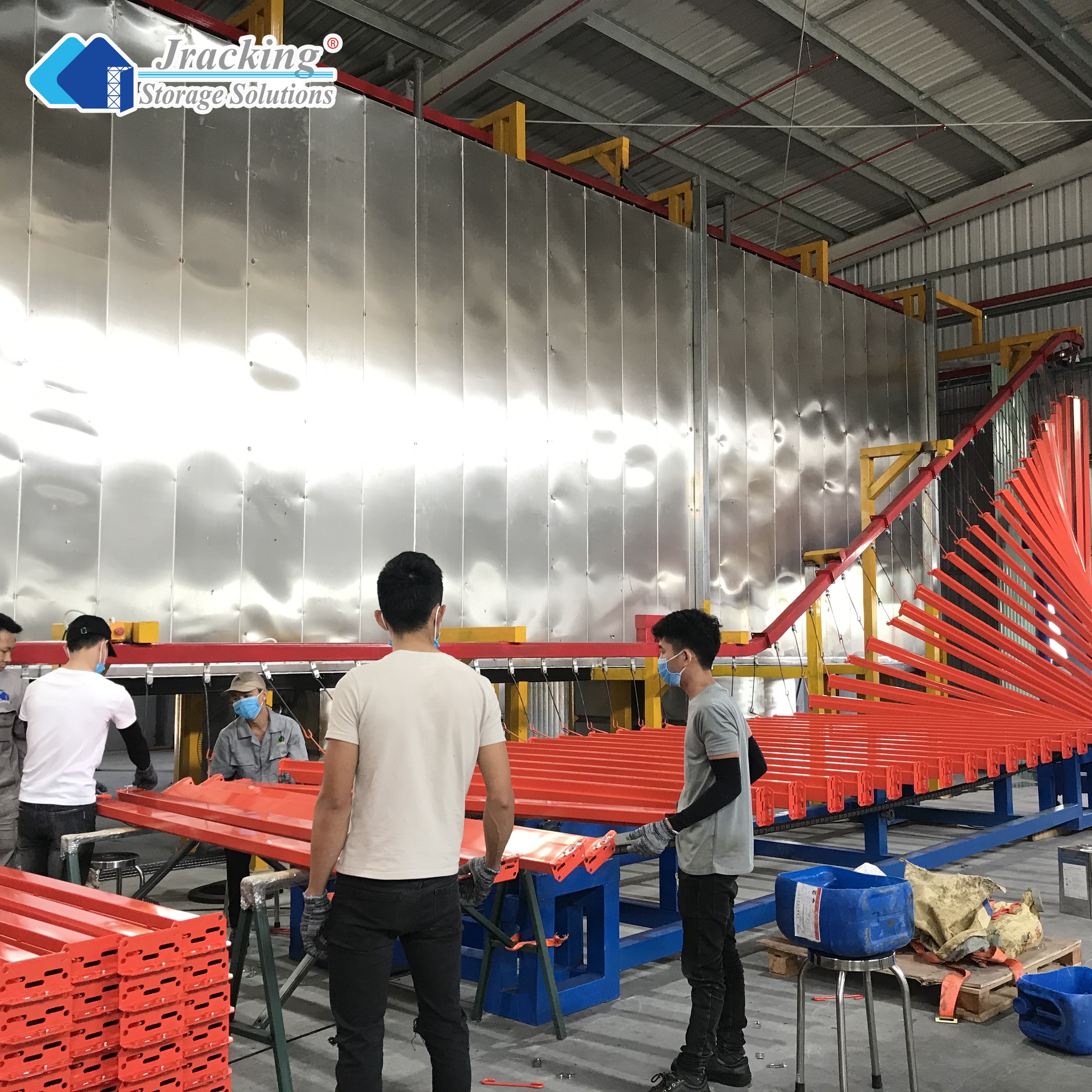 WAREHOUSE RACKING Warehouse Heavy Duty Cold Storage Rack Selective Narrow Aisle Metal Industrial Pallet Racking System