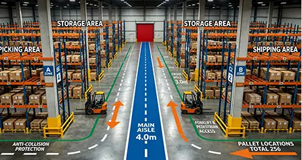 Full turnkey warehouse layout planning