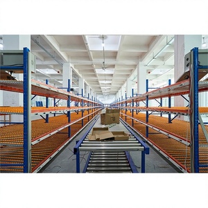 Automated Carton Flow Gravity Racking FIFO Steel Roller Warehouse Storage System