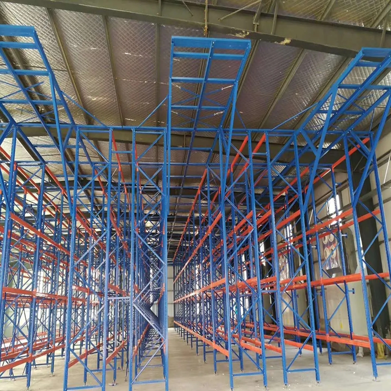 Heavy Duty Selective Warehouse 5-Layer High Capacity Drive-In Pallet Rack Adjustable Steel and Durable Metal Anti-Rust Feature