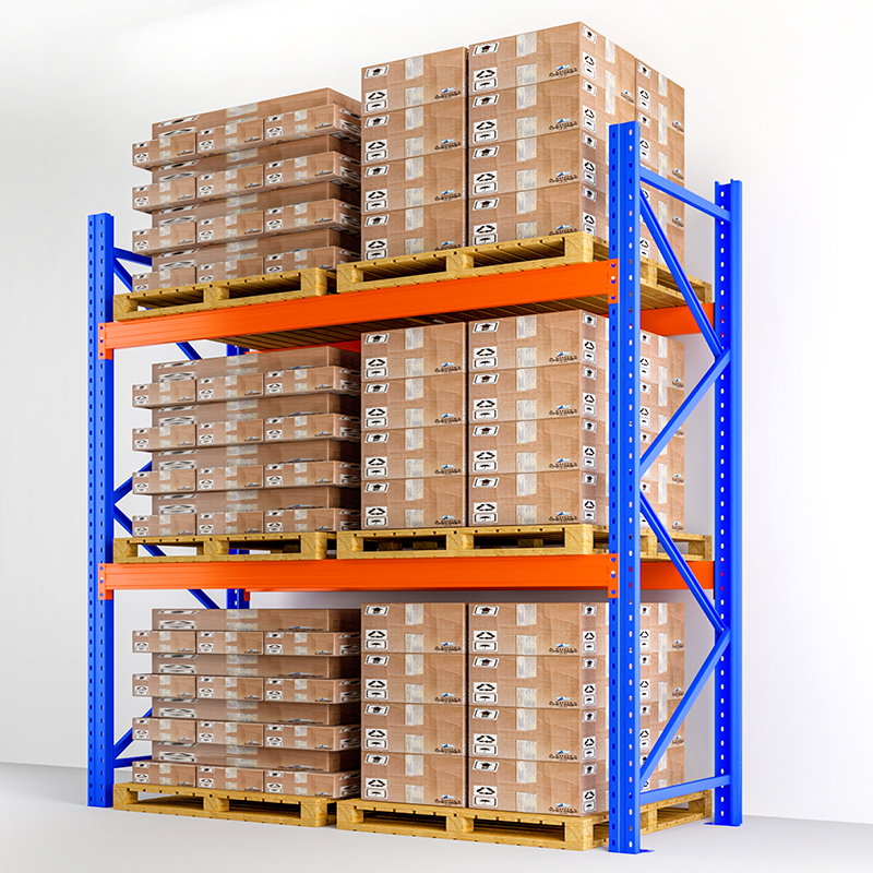 Industrial Steel Heavy Duty Pallet Storage Shelves Systems Stacking Rack Units with 5000KG Load-Bearing CE Certified