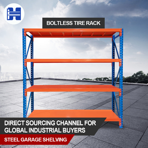 Long Span Medium Duty 5 Layer Durable Steel Industrial Shelving Racking Boltless Warehouse Storage Rack System Adjustable OEM
