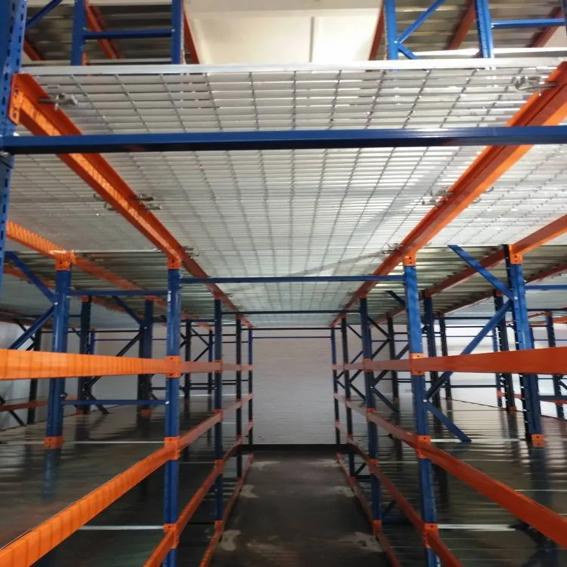 Adjustable Selective Storage Rack Durable Anti-Rust Steel Mezzanine Warehouse Rack/Floors Optimal Metal Storage Solutions