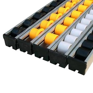 China Customized High Quality PE Fluency Bar Sliding Flow Rail For Flow Storage Rack Conveyor Wheel