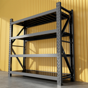 Adjustable Industrial Warehouse Light Duty Steel Slotted Angle Shelving