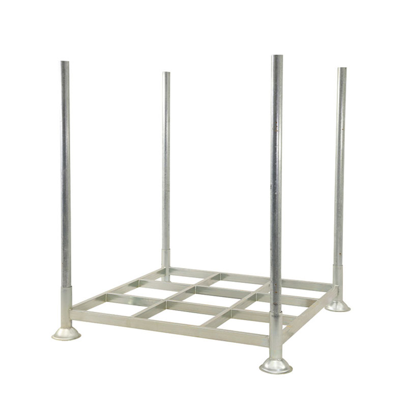 Customizable Heavy Duty Galvanized Stacking Rack Warehouse Factory Logistics Steel Pallet Rack Stillage