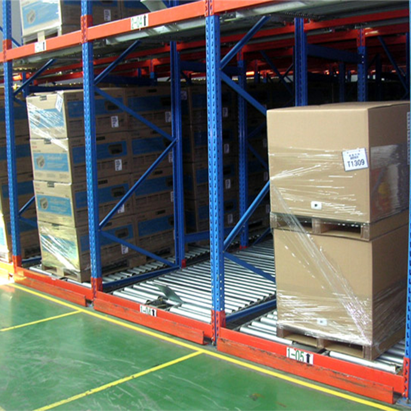 Factory Price Heavy-Duty 5-Layer Steel Gravity Flow Rack Corrosion Protection Powder Coated Finish for Logistics Warehousing