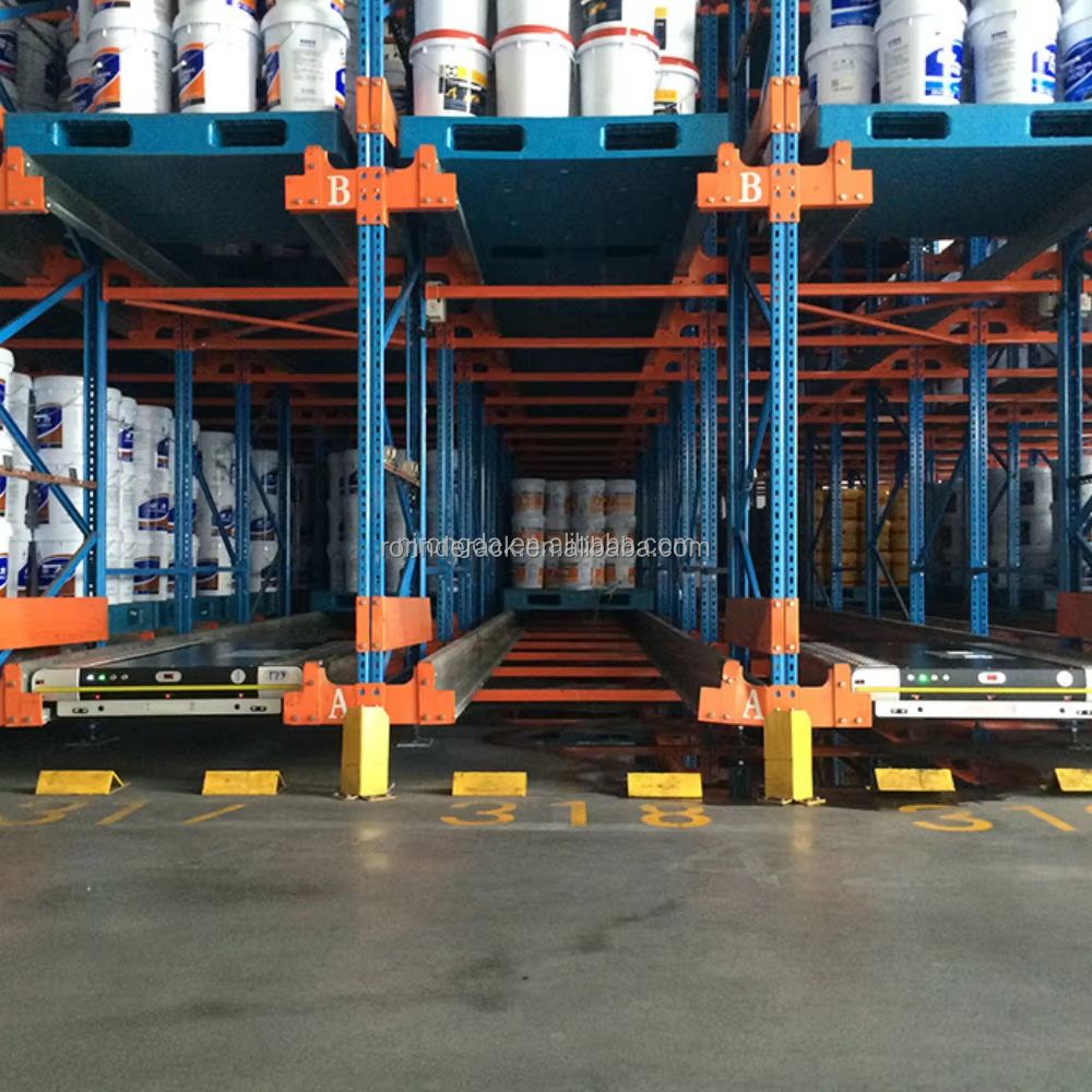 Heavy Duty Automatic Two Way Radio Shuttle Pallet Rack, Runner Car Warehouse Storage Racking System for FIFO LIFO