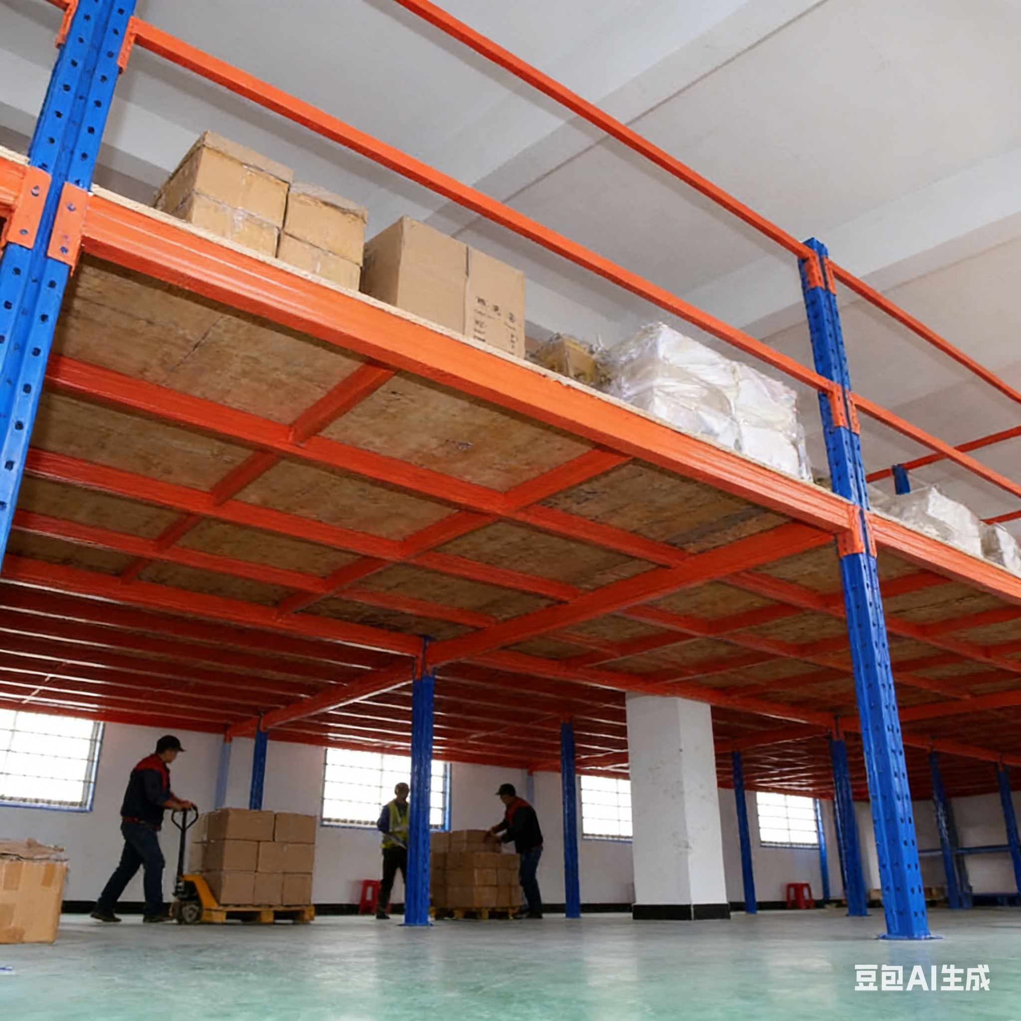 Pace-Saving Industrial Mezzanine Platform Heavy Duty Multi-level Warehouse Steel Floor Customized Corrosion Protected
