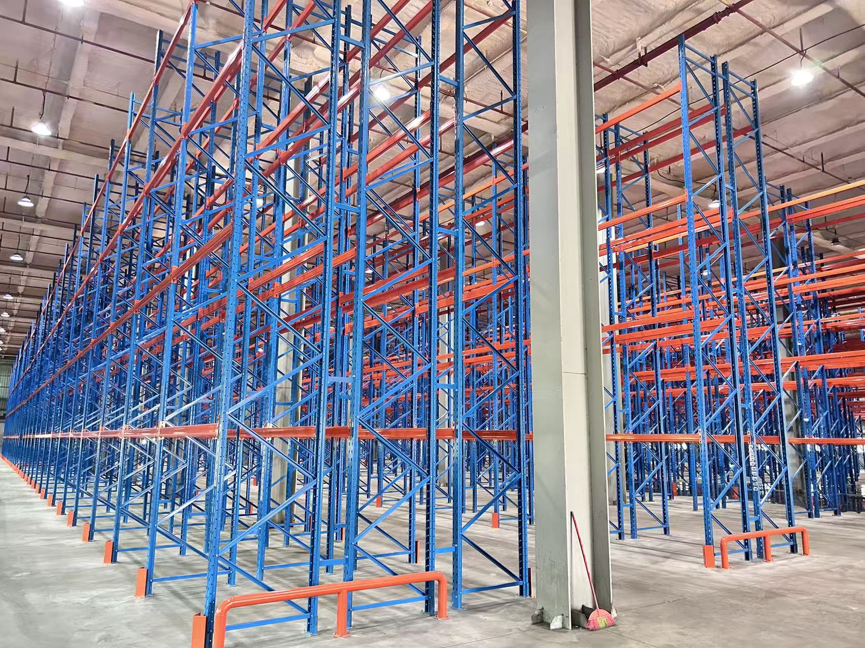 ShunLi Adjustable Steel Powder Coated High-Density Storage Warehouse Rack Double Deep Selective Pallet Racking Shelf Beam Racks