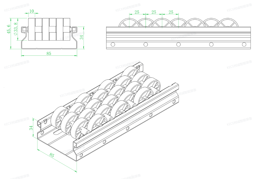 New Condition Nylon Sliding Roller Shelf Langle Carton Flow Rack System for Warehouse Storage Slide Warehouse Rack