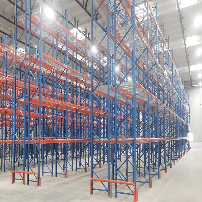 Industrial Steel Heavy-Duty Drive-In Pallet Rack Adjustable Warehouse Rack Durable Metal Large-Capacity Storage Solution