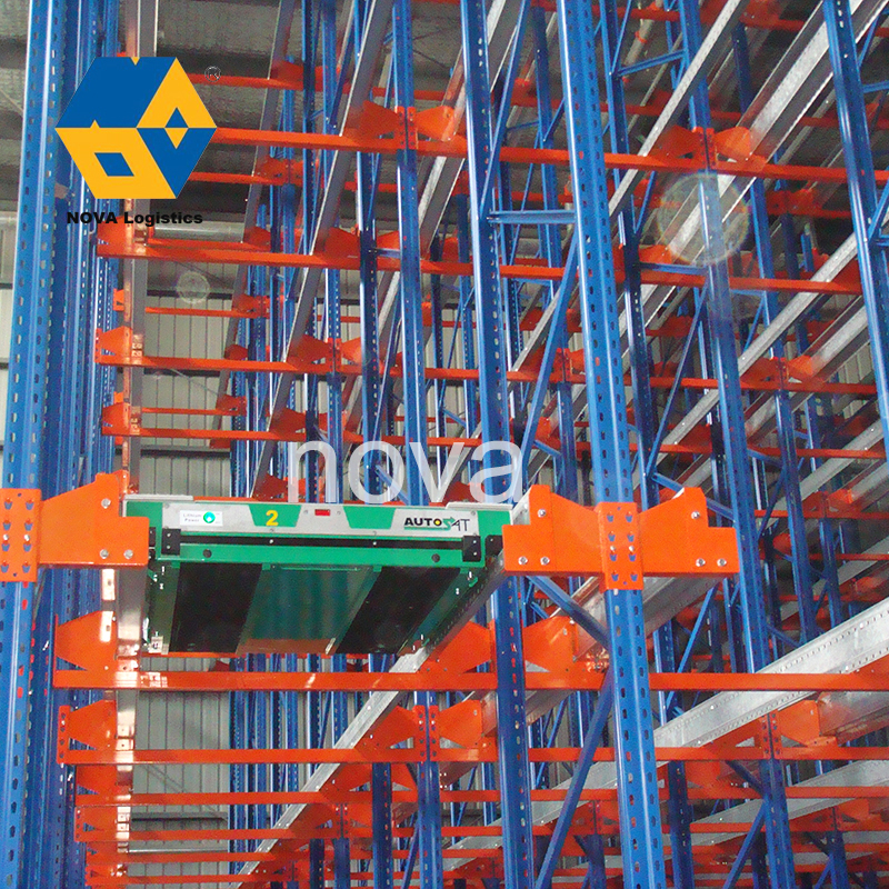 Manufacturer Automated 2 Way Radio Shuttle Rack System Warehouse Storage Steel Heavy Duty Drive in Shuttle Pallet Racking System