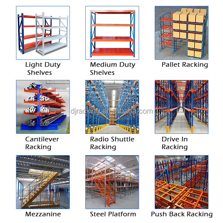 DJ Cantilever Racking Single Double-Sided Wood Hardware Aluminum Steel Shelf Arm Rack Storage Warehouse Heavy Duty