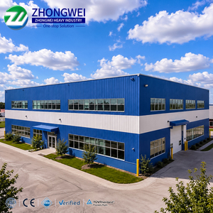 Industrial Steel Structure Warehouse Building Column Free Design Steel Frame Warehouse For Heavy Goods Store