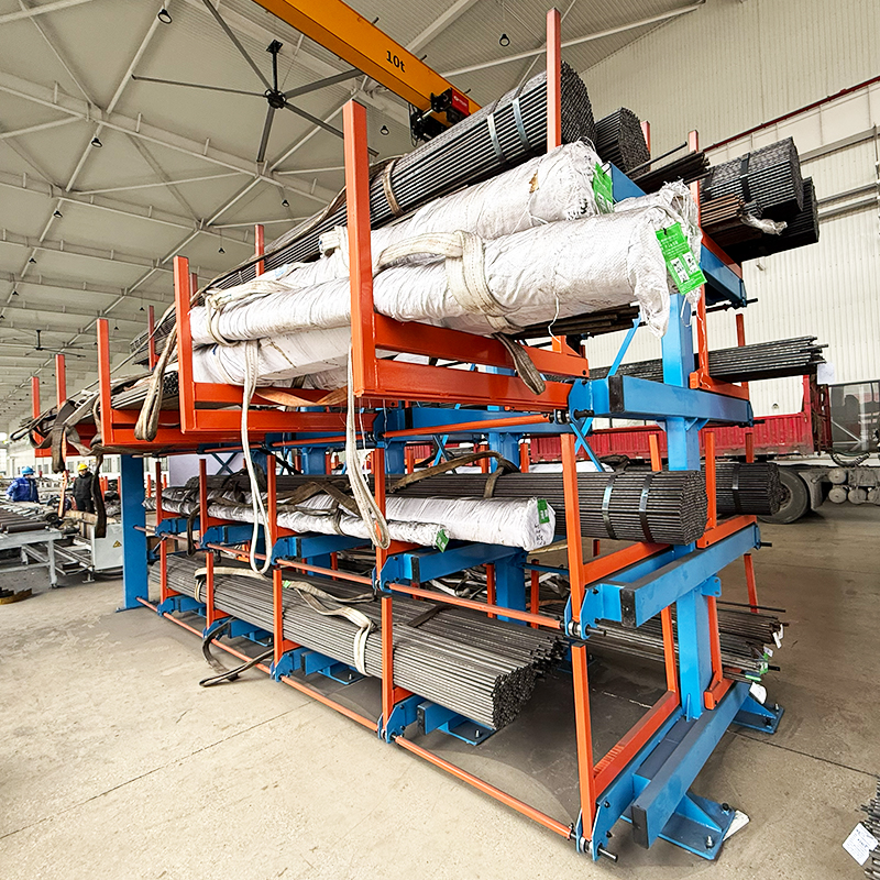 Heavy Duty Rack Telescopic Cantilever Rack Warehouse Storage Shelf for Aluminum Profile Industrial Long Goods Storage Racking