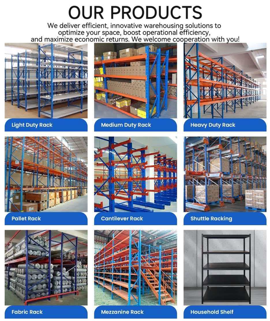 Push Back Pallet Rack Heavy Duty Warehouse Storage Racking System Multi Tier High Density for Industrial Logistics Center Use
