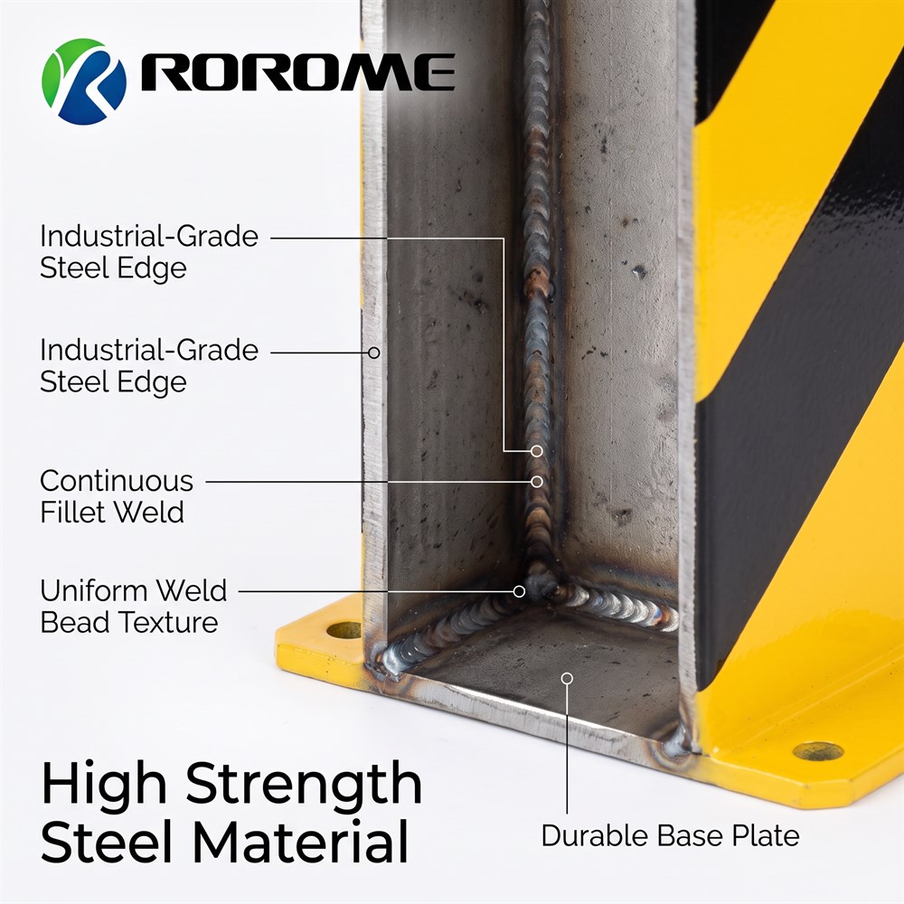 ISO 9001 HOT SALE PALLET RACKING PROTECTORS -U Style CORNER PROTECTION GRASH PROTECTION GUARDS WITH GUIDE ROLLERS
