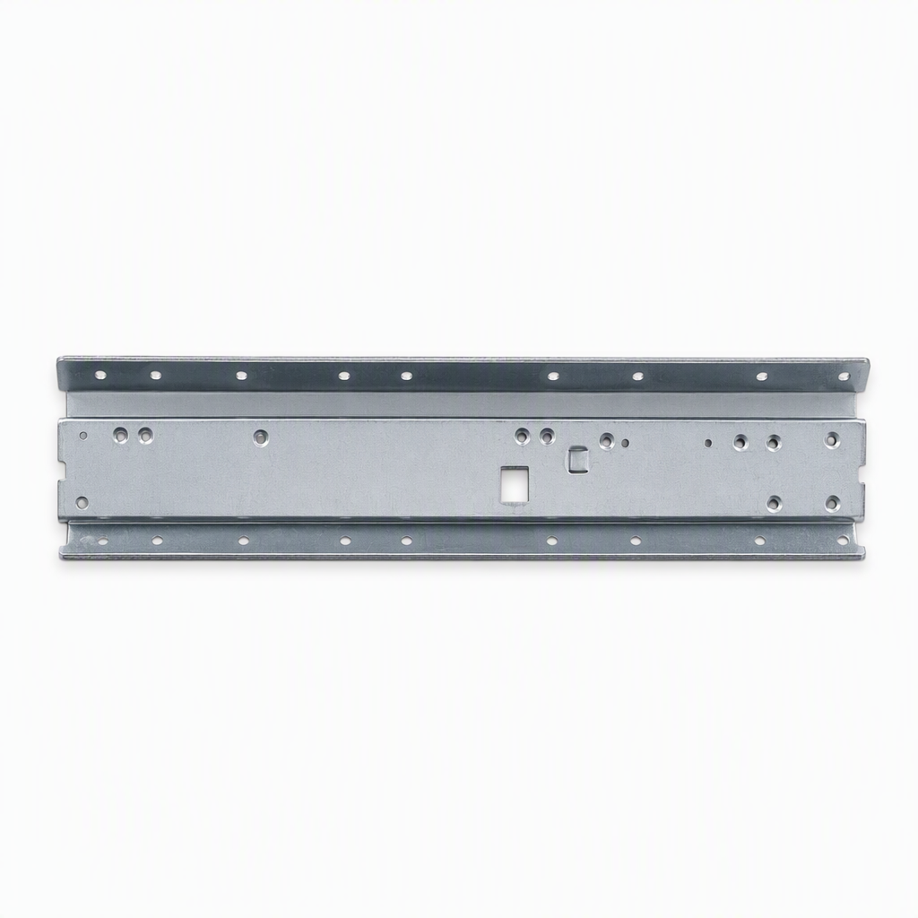 OEM Custom Precision Stamping U Shape Channel Bracket Galvanized Steel Hardware Industrial Shelf Support Rail Metal Parts