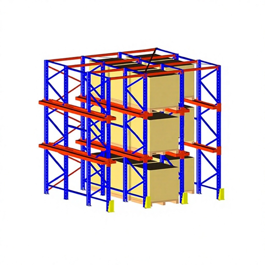 Heavy Duty Drive in Pallet Rack Warehouse High Density Storage Drive-in Rack for Bulk Goods