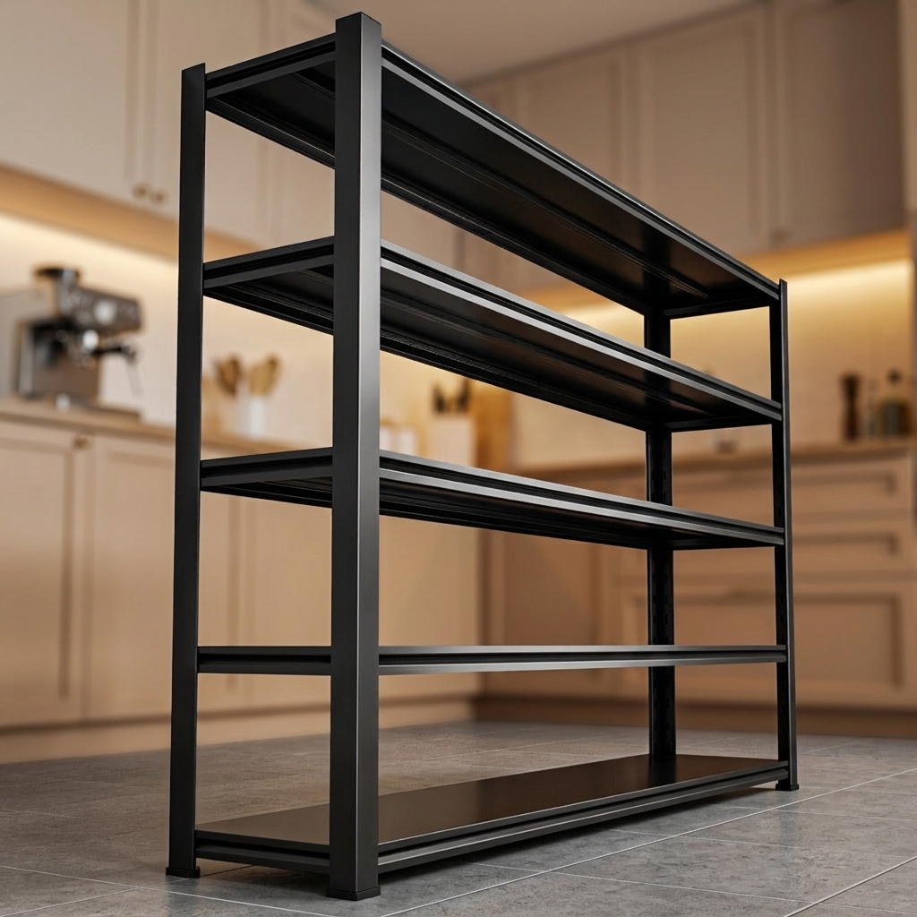 Multi Layer Steel Storage Shelf Boltless Assembly Metal Shelving Rack for Garage Home Kitchen Furniture