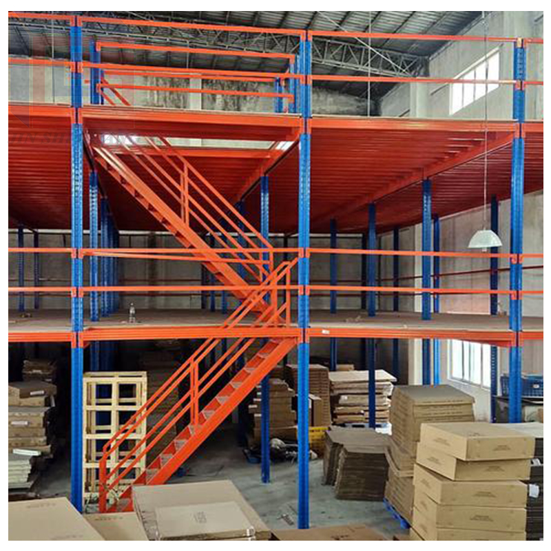 Heavy Duty Mezzanine Racking System Custom Industrial Storage Shelves and Platform