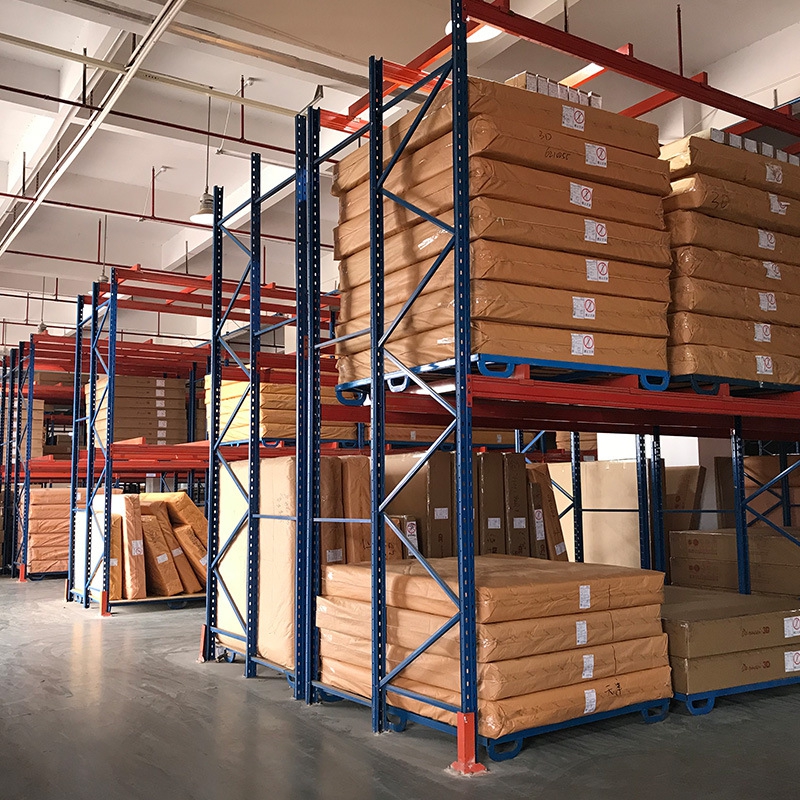 Heavy-Duty 5-Layer High-Capacity Drive-In Pallet Rack Industrial Selective Steel Metal Rack Adjustable Anti-Rust Durable Powder