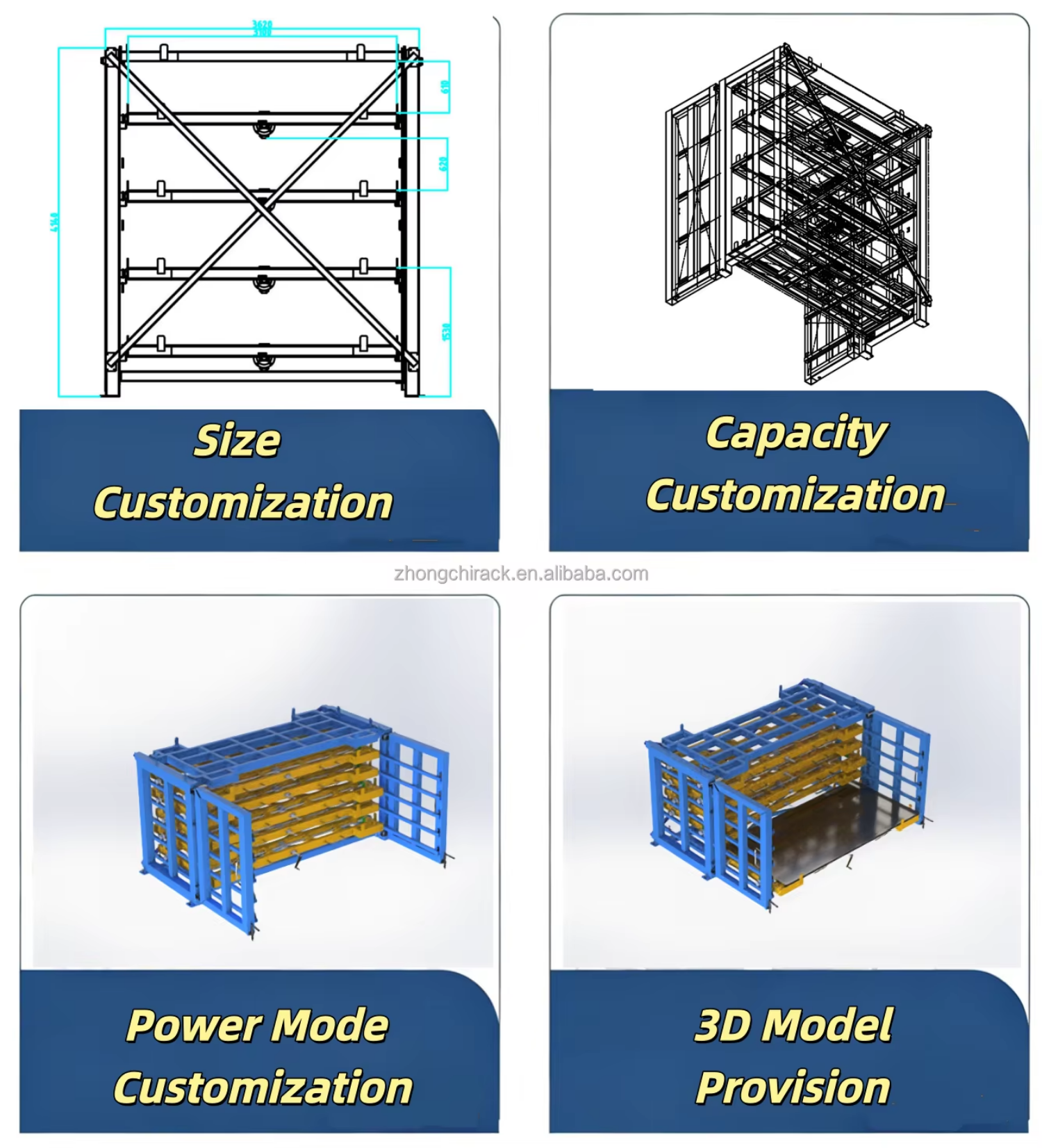 Industrial Use Heavy Duty Steel Pallet Rack Drawer Style Shelving CE Certified Powder Coated for Sheet Metal Organization