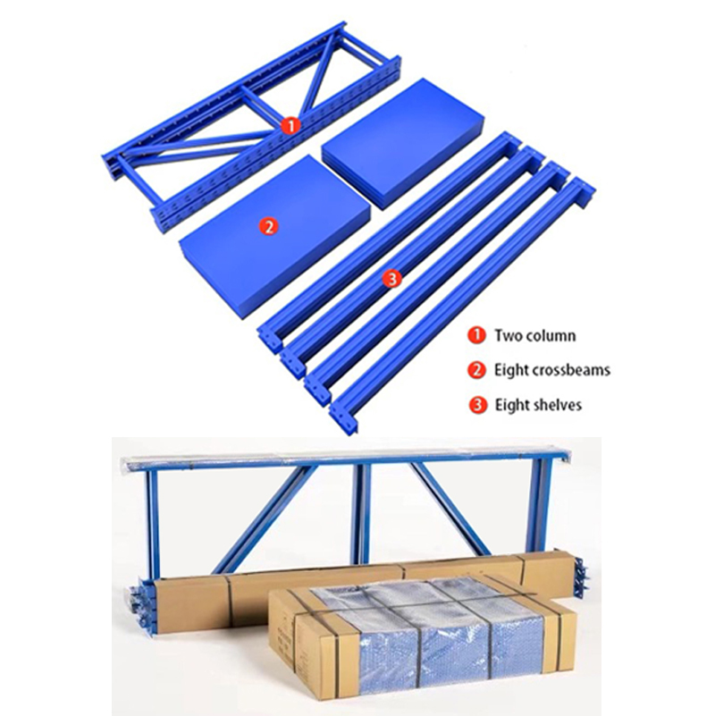Boltless Racking System Cold-rolled Steel 4/5 Anti-Rust Powder Coated Freestanding Customizable Sizes Thickened Commercial Rack