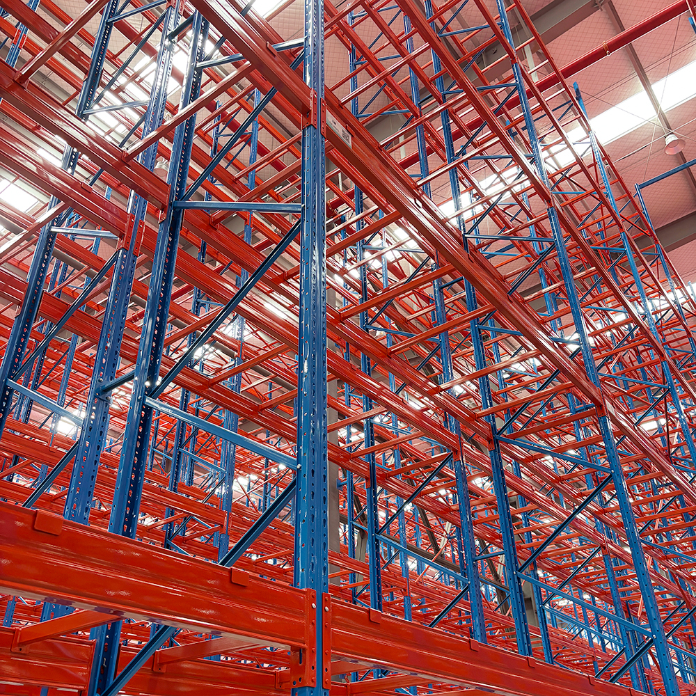 Jracking EURO Standard Industrial Vertical Warehouse Storage Shelves Heavy Duty Pallet Racking System for Logistic Hubs