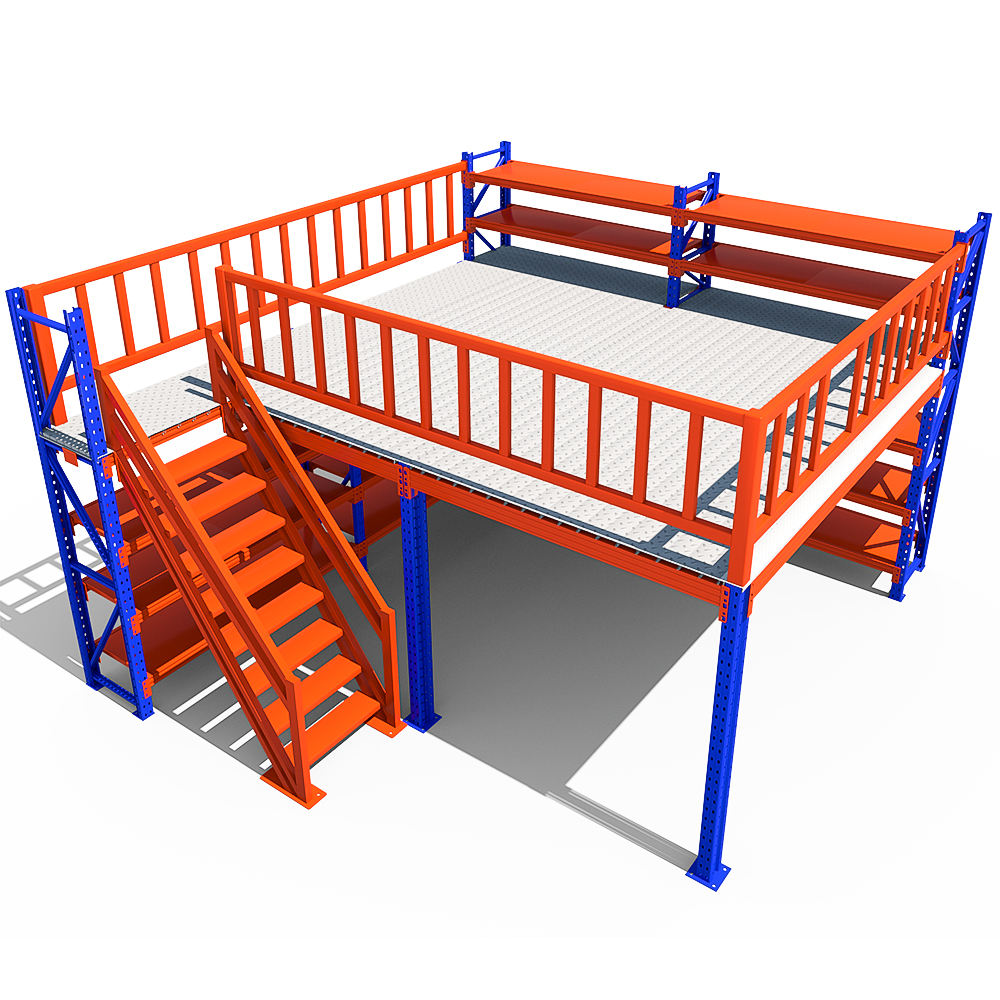 Mezzanine Floor Customer Preferred Warehouse Storage Racking Steel Racks Mezzanine Floor Racking System