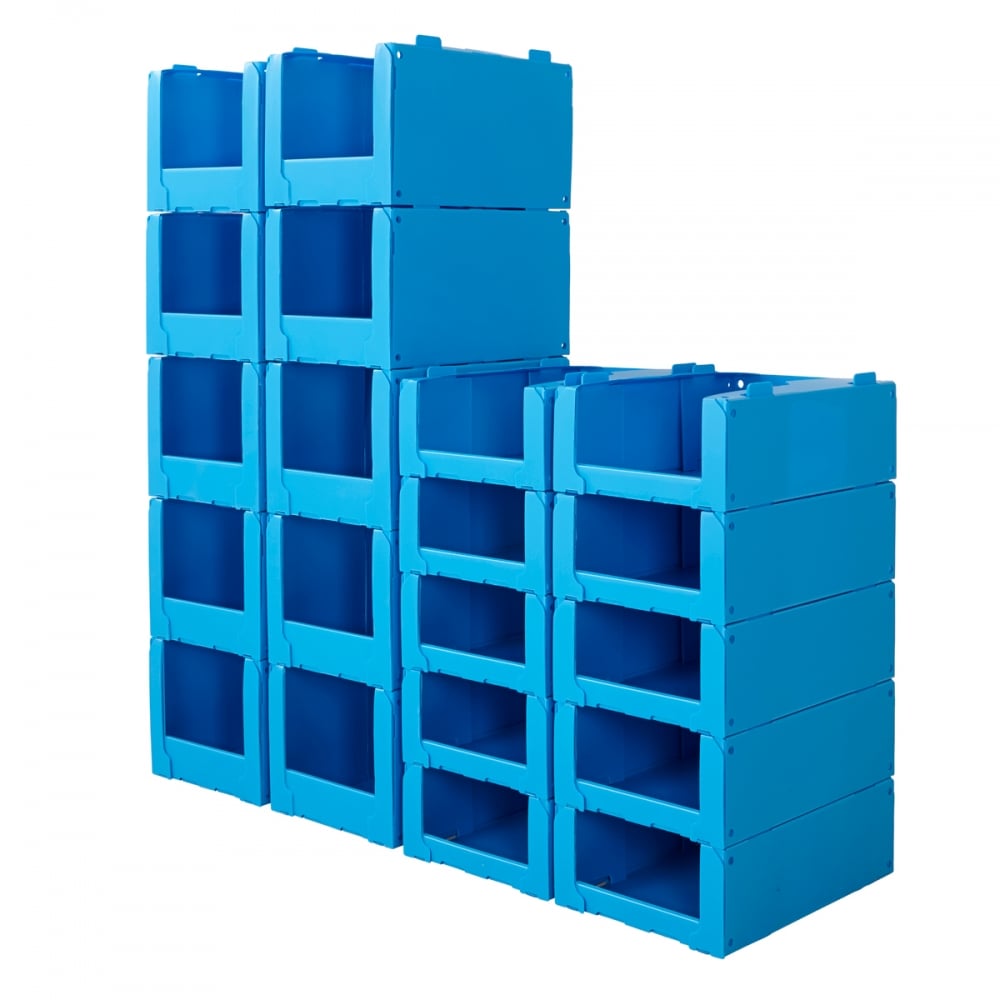 Wholesale Customized Foldable Stackable Plastic Storage Warehouse Picking Boxes &amp; Bins Plastic Picking Bins