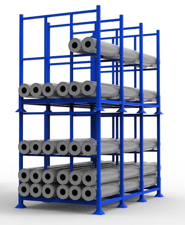 Custom Commercial Stack Metal Pallet Racking Fabric Roll Stacking Shelves Spare Storage Display Storage Rack for Warehouse