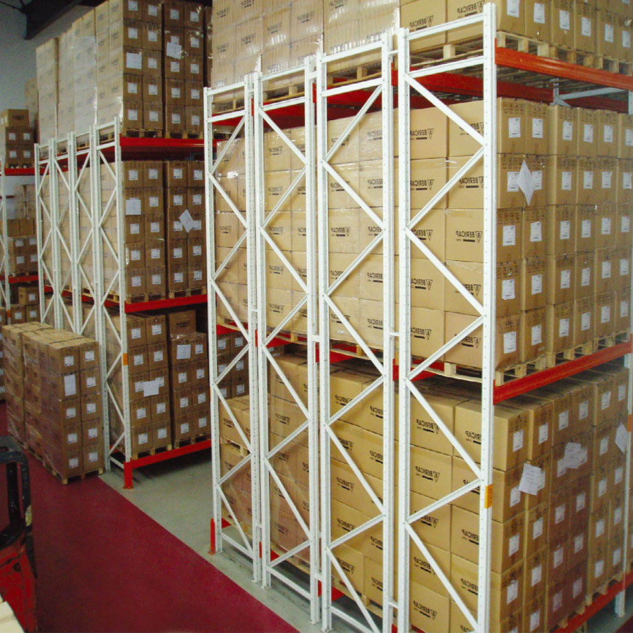 Adjustable Double Deep 5-Layer Steel Powder Coated Heavy Duty Corrosion Protection High Density Industrial Pallet Shelving