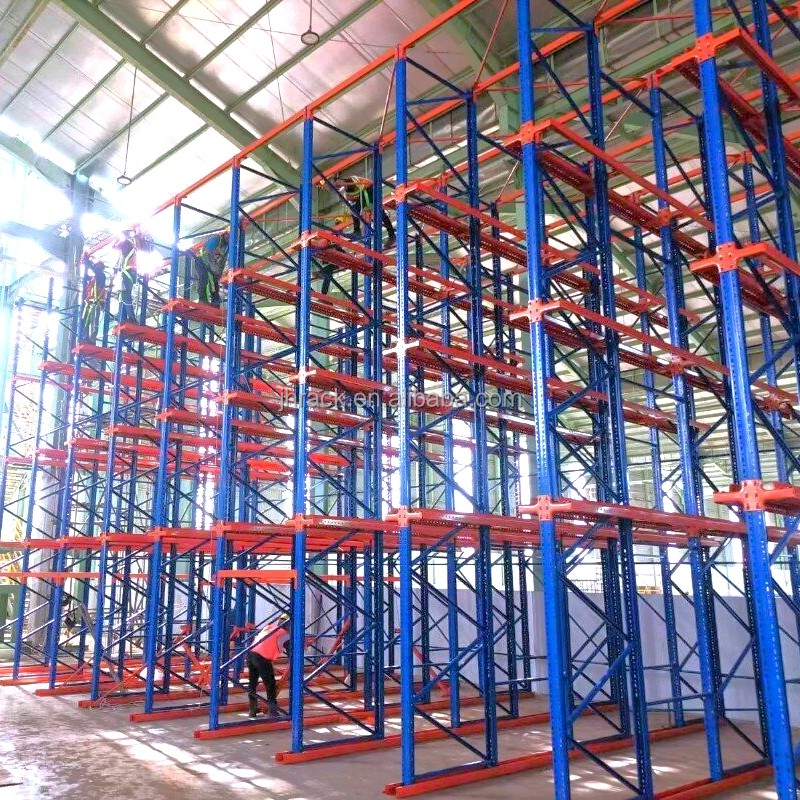 Drive in Rack Metal Sheet Shelf Warehouse Heavy Duty Racking System Industrial Rack Storage Shelves Drive Through Pallet Racking