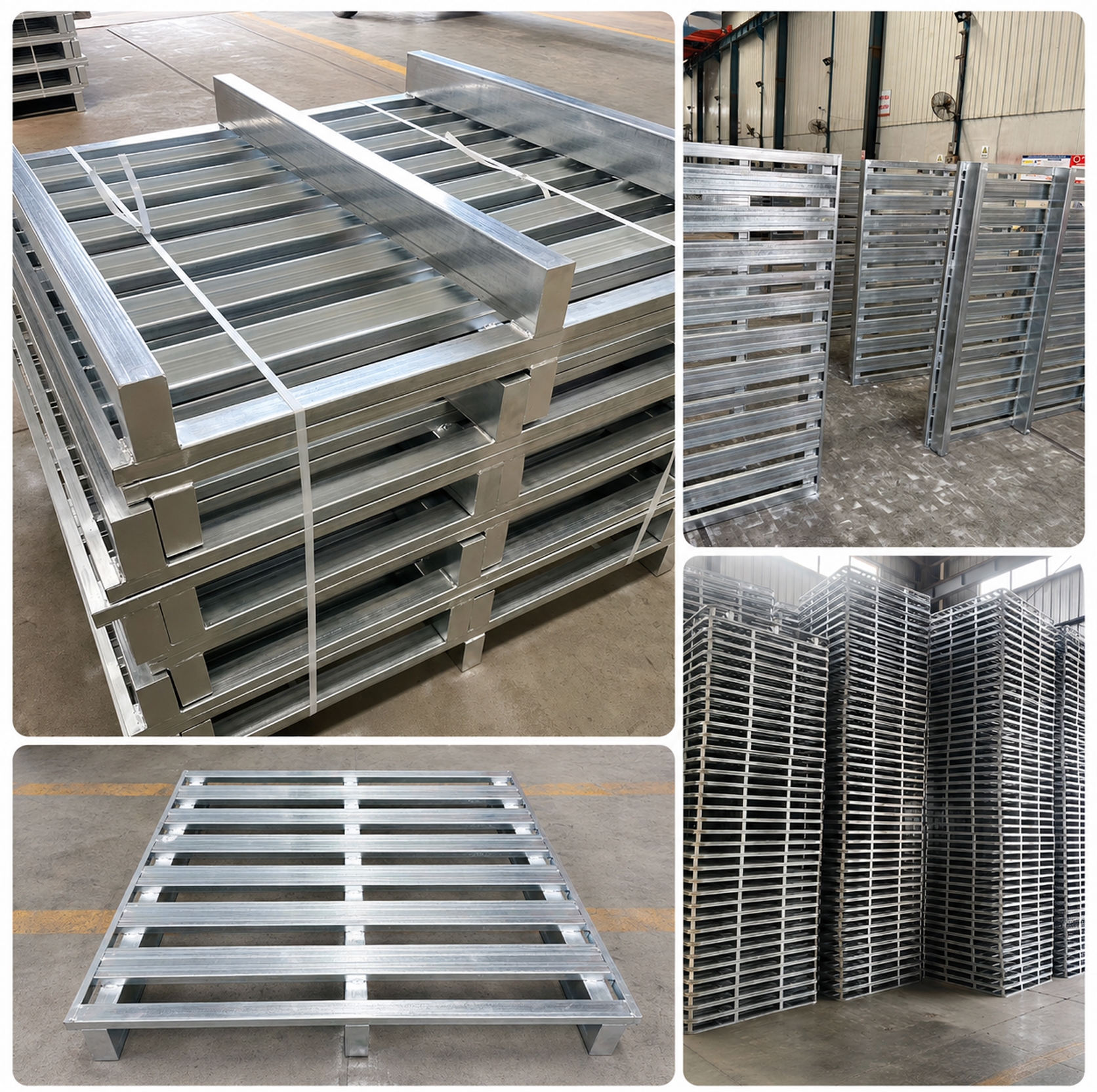 Factory Direct Steel Pallet Heavy Duty Warehouse Storage Metal Pallet for Racking System