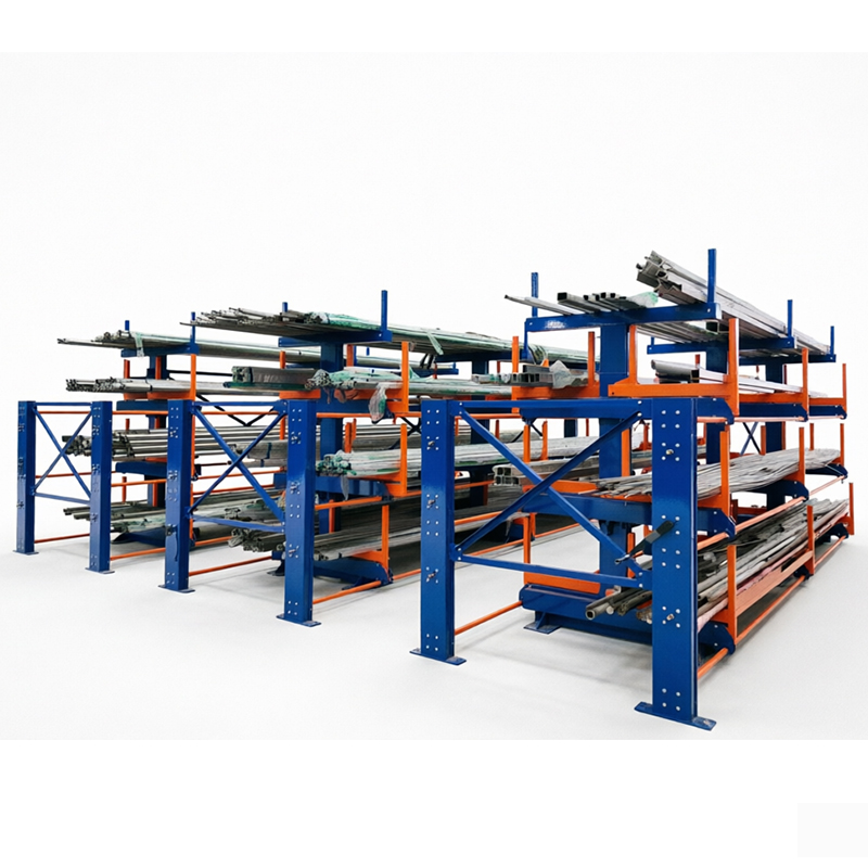 Heavy Duty Rack Telescopic Cantilever Rack Warehouse Storage Shelf for Aluminum Profile Industrial Long Goods Storage Racking