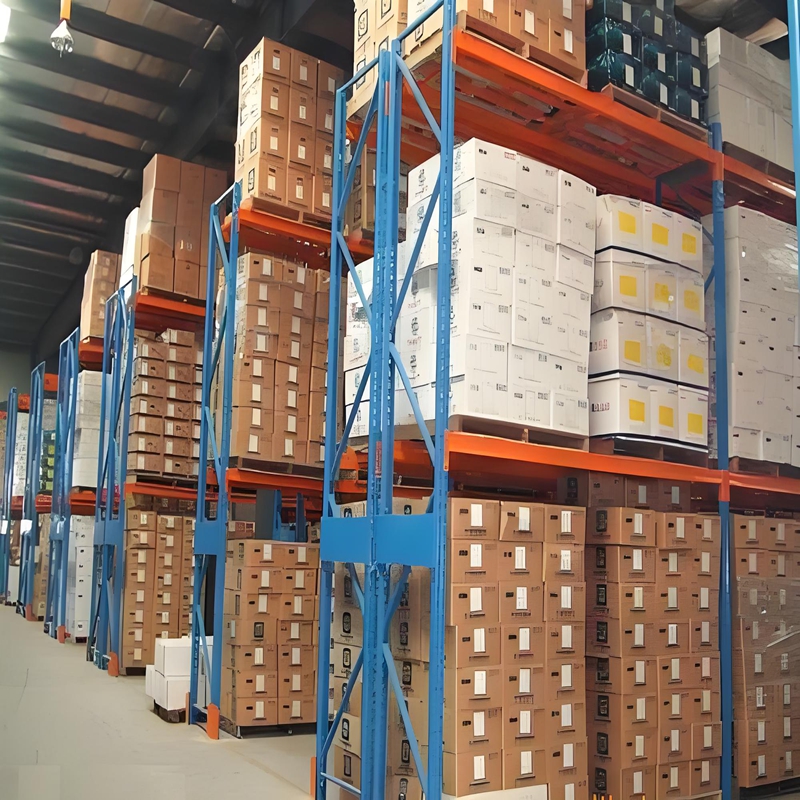 Industrial Steel Heavy-Duty Drive-In Pallet Rack Adjustable Warehouse Rack Durable Metal Large-Capacity Storage Solution