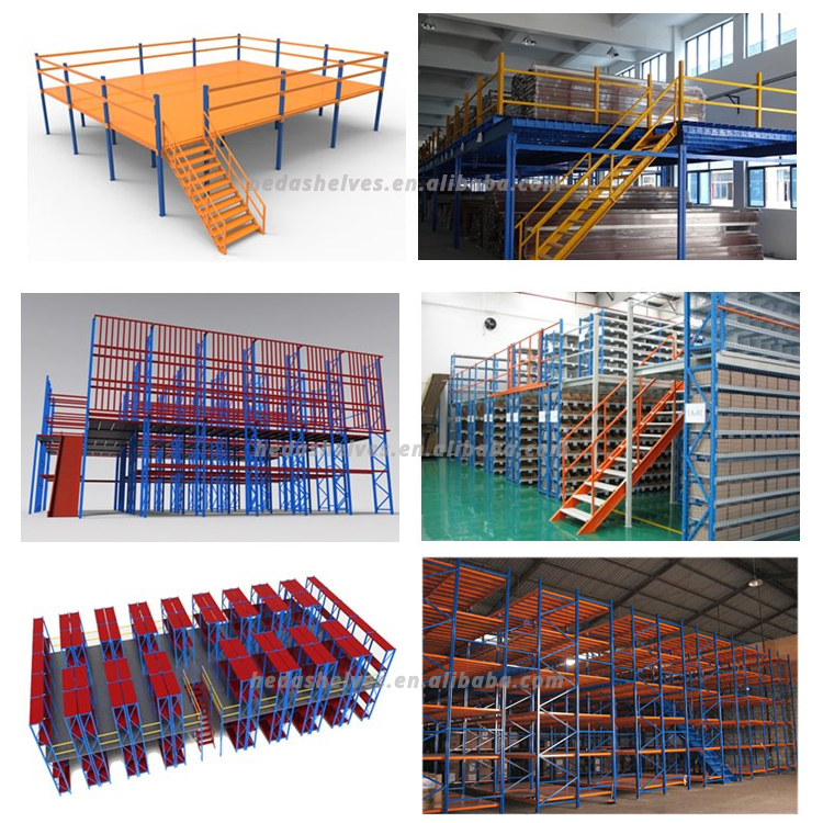 Warehouse Equipment Steel Platform Mezzanine Floor Pallet Racking Shelves Pallet Racking Stacking Racks