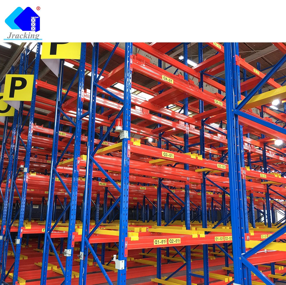 Jracking Metal Q355B 50mm Pitch EURO Pallet Rack Common Usage In Various Industry Warehouses
