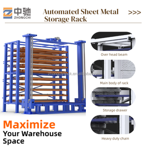 Automatic Warehouse Storage Rack System for Steel Sheet Heavy Duty Anti Rust Industrial Racking System Blue 1140x1140mm Pallet