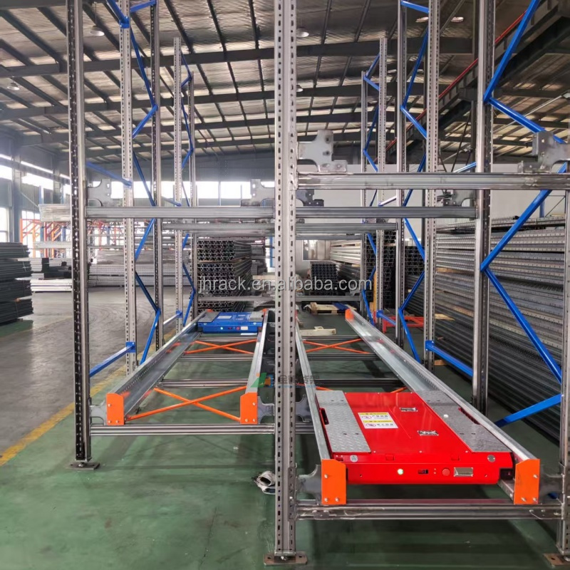 Automated Stackable Metal Shelves Storage Racks &amp; Shelving Units Warehouse Asrs Pallet Shuttle Racking System