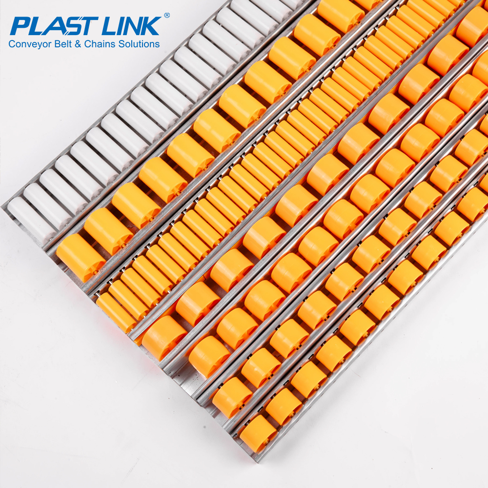 Industrial Aluminum Profile Flow Rail Rack Workstation Conveyor Track With Plastic Roller Wheel &amp; Ball Transfer Unit