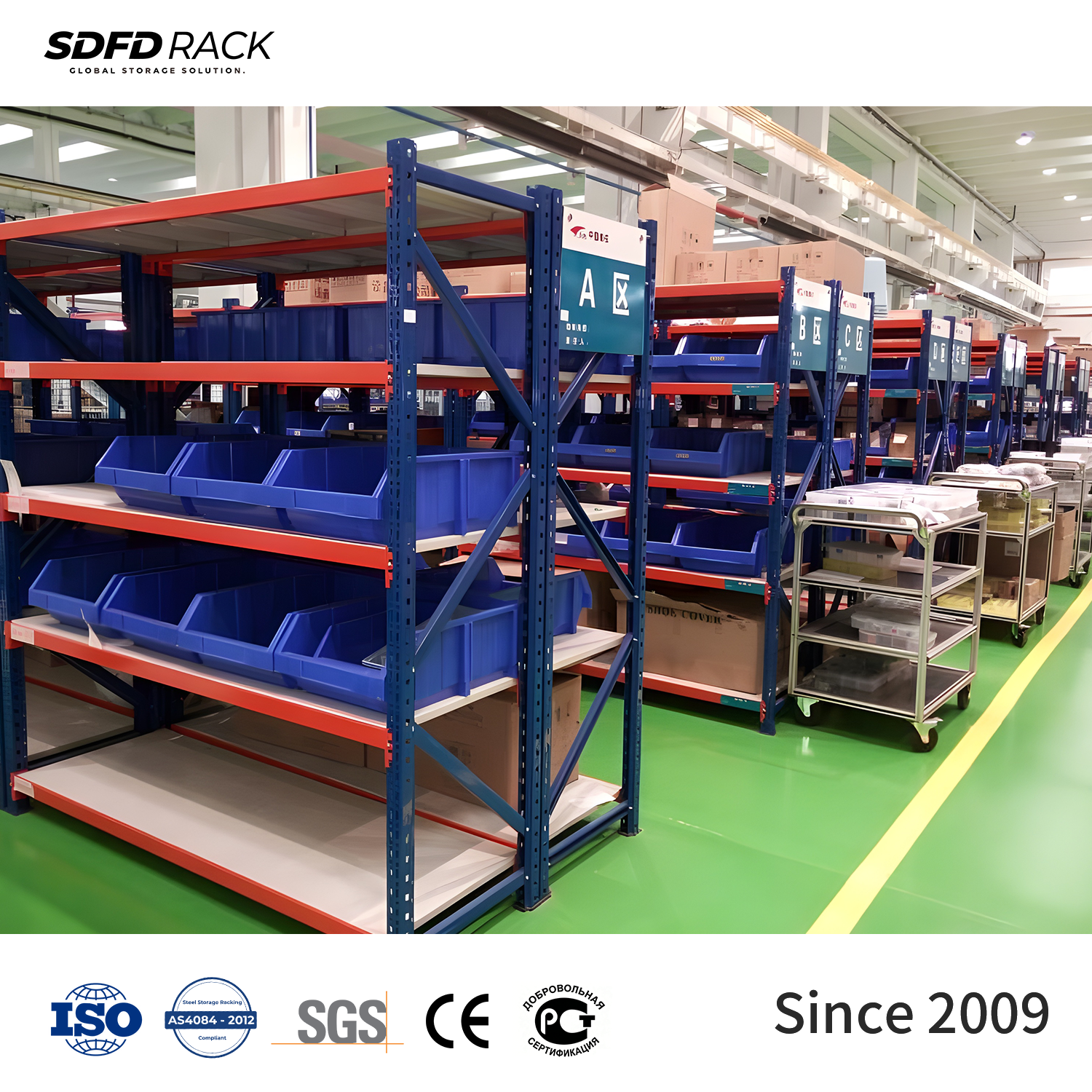 Custom 200kg 300kg 500kg Adjustable Pallet Racks Steel Heavy Duty Shelf Long Span Warehouse Shelving for E-commerce Storage
