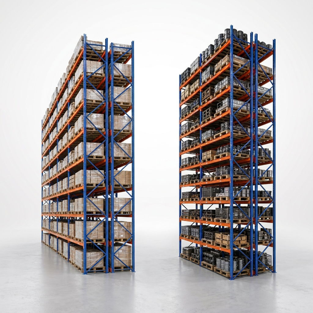 Industrial Metal Warehouse Racking System Drive Pallet Storage Drive-In Pallet Rack Shelves for Industrial